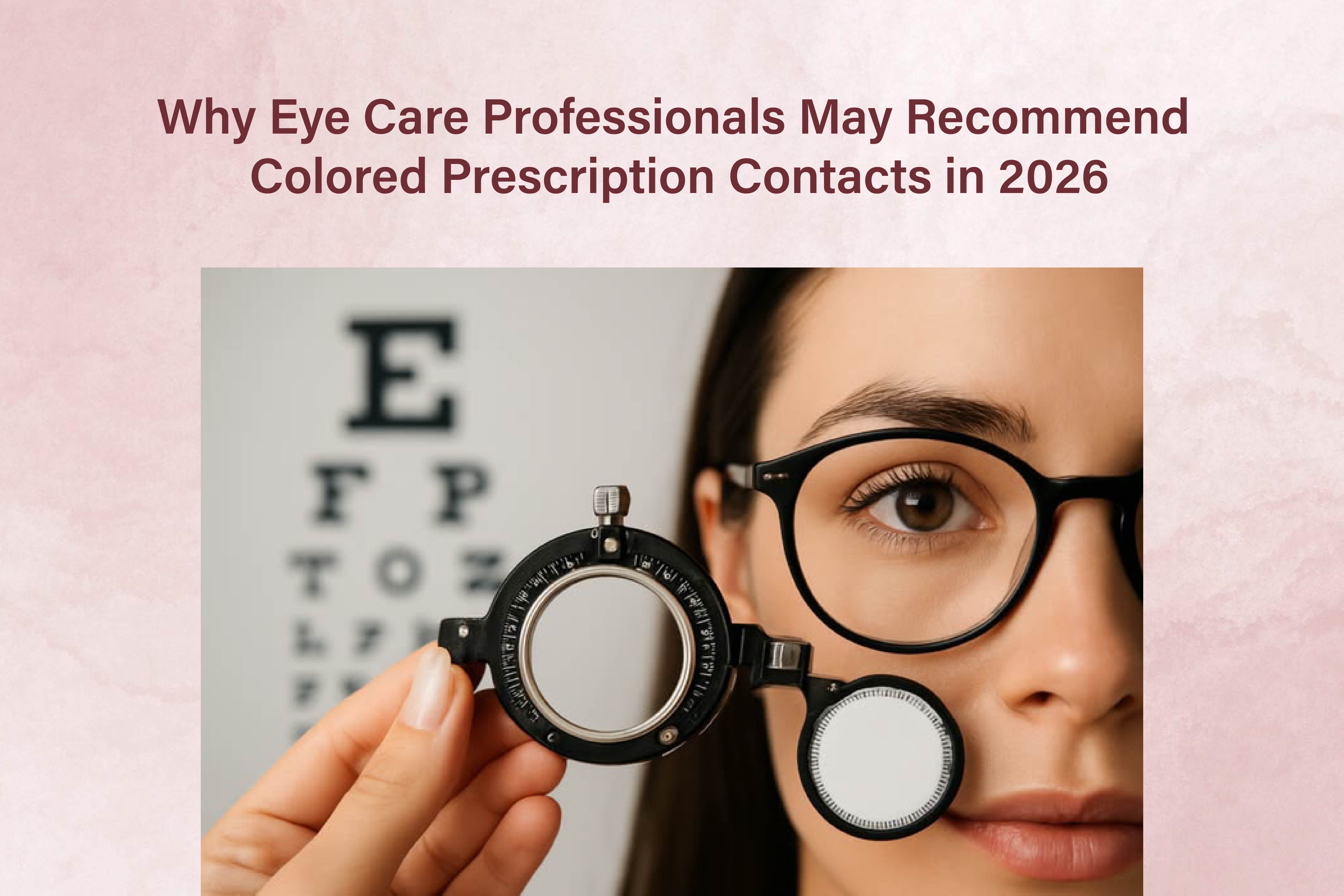 Why Eye Care Professionals May Recommend Colored Prescription Contacts in 2026