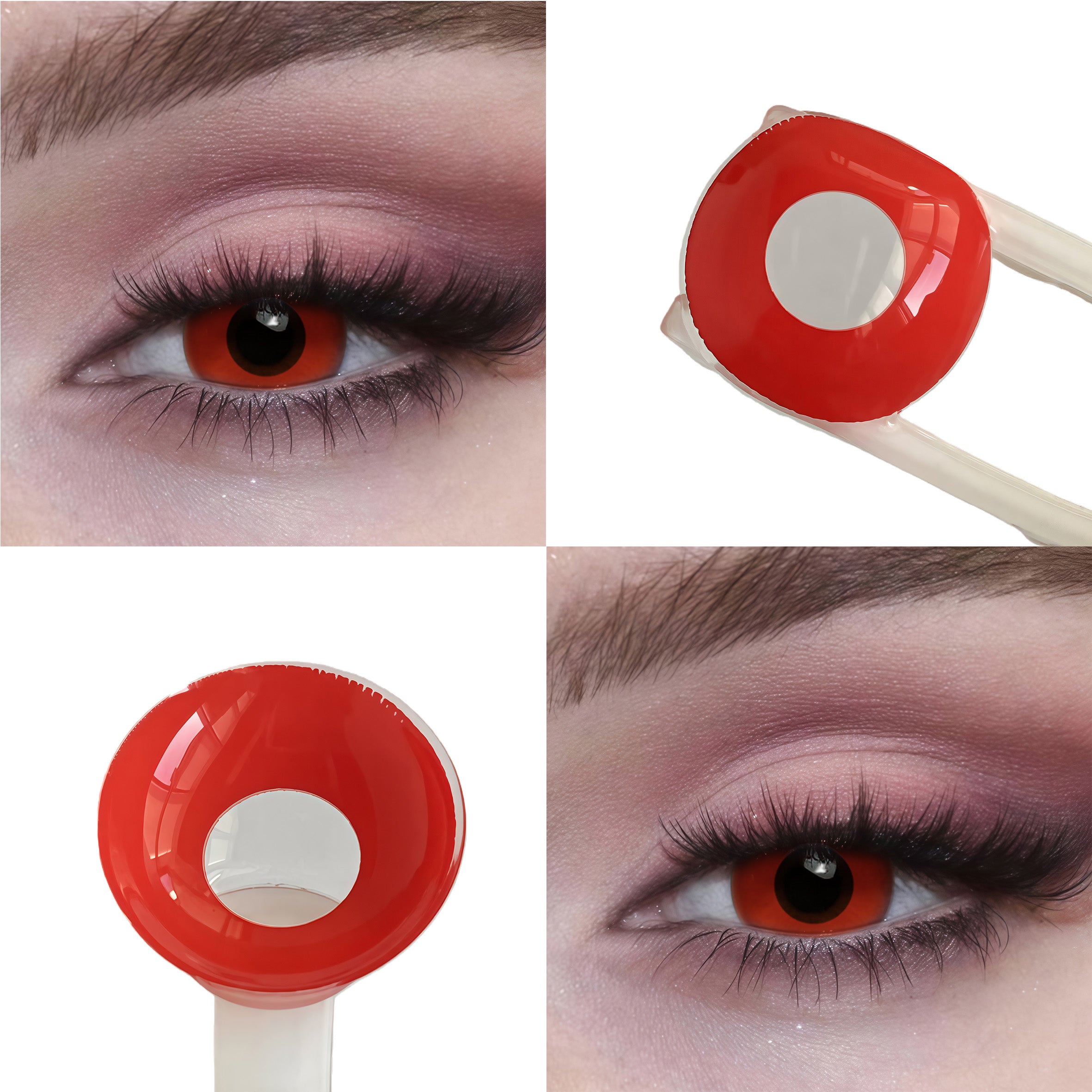 Ethoscolor Red Block Colored Contact Lenses (1-Month) – ethoscolor