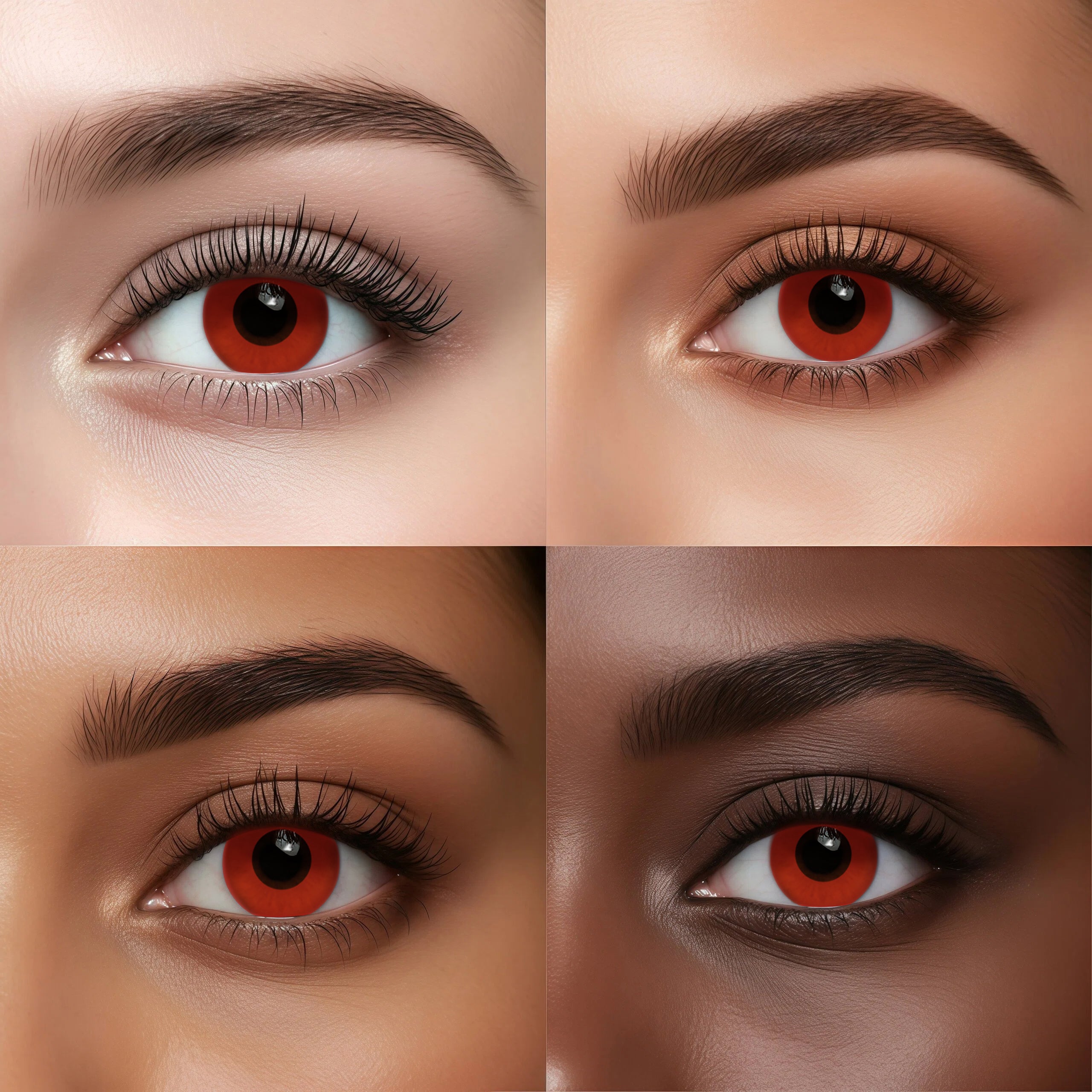Ethoscolor Red Block Colored Contact Lenses (1-Month) – ethoscolor